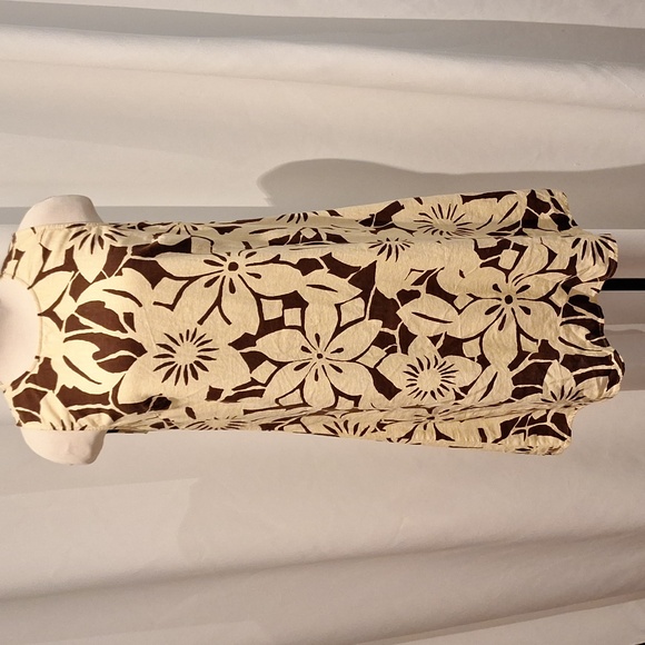 Anne Klein Linen Floral dress - Picture 1 of 5